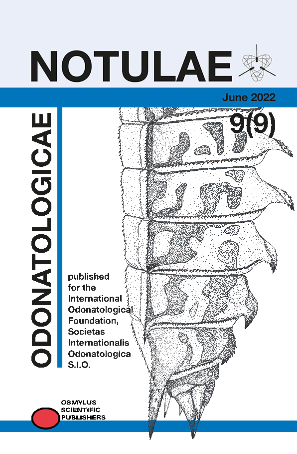 Notulae odonatologicae Cover 9(9)